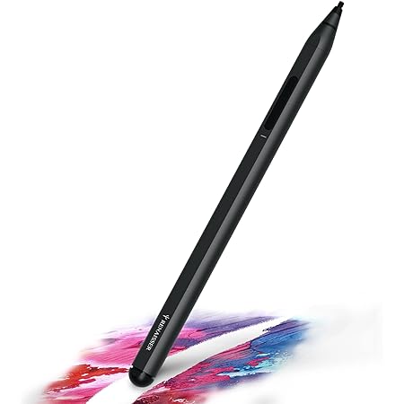 RENAISSER Raphael 530 Stylus Pen for Surface, Soft Tail & Barrel Dual Eraser, Designed in Houston, Made in Taiwan, USB-C Charging, 4096 Pressure Sensitivity, for Surface Pro 8/7/Laptop Studio