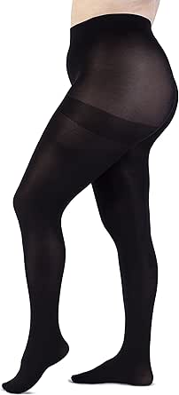 LEELA LAB Strumpfhose Damen Große Größen Super-Blickdichte 120 Denier, Bequem und Langlebig ...