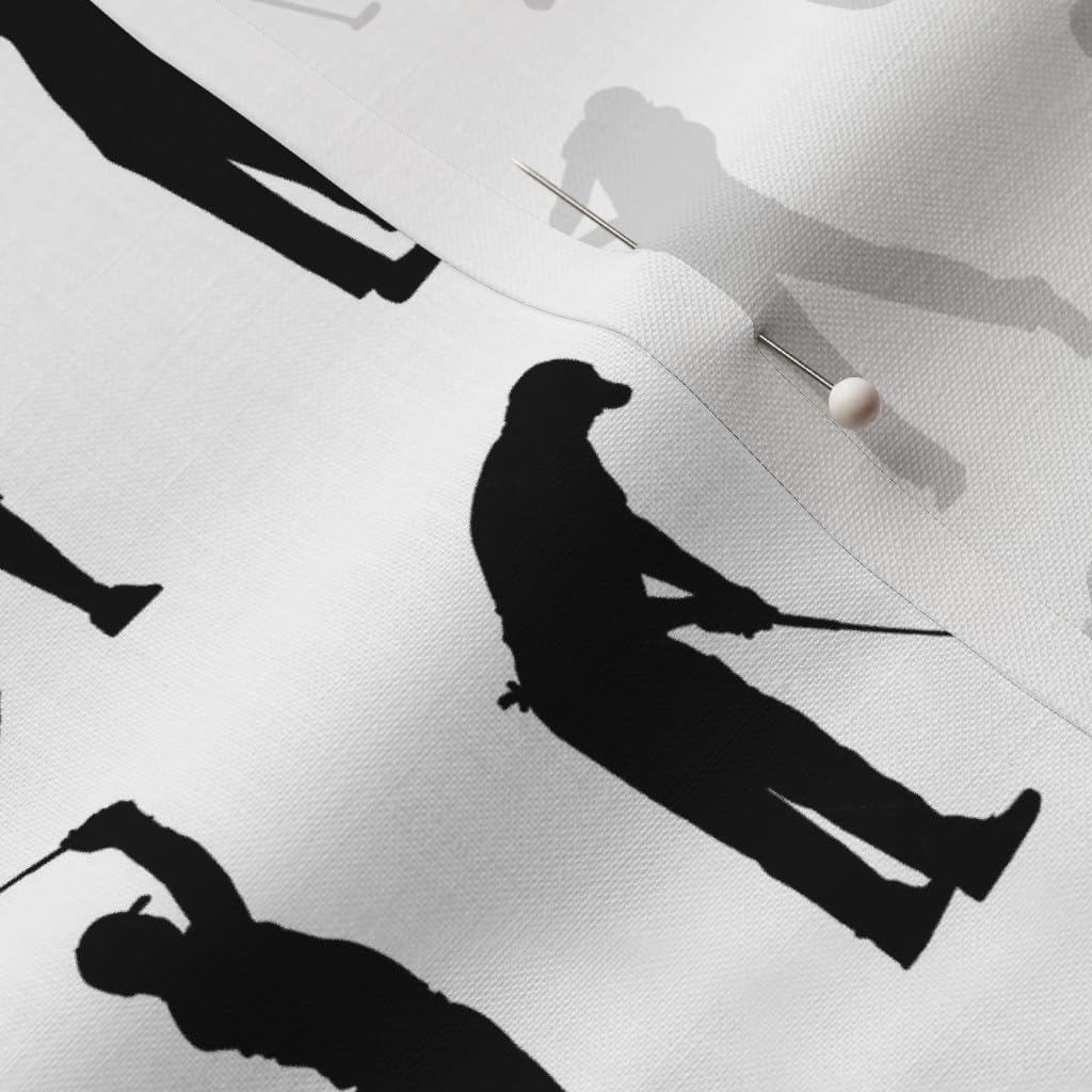 Spoonflower Fabric - Golfers Small Golf Golfing Golfer Ball Sports Sport Man Cave Printed on Petal Signature Cotton Fabric by The Yard - Sewing Quilting Apparel Crafts Decor