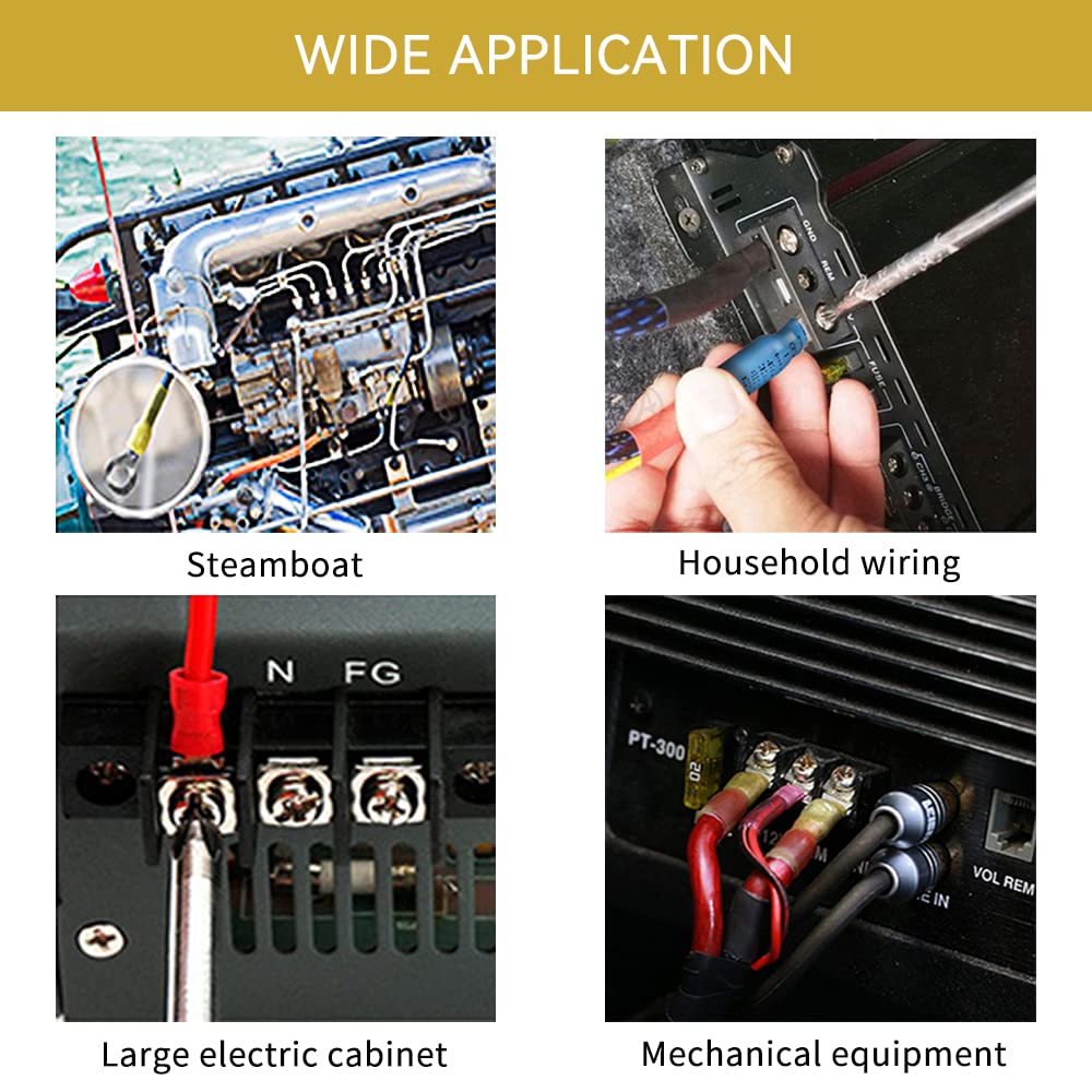 Gardner Bender 12 - 10 AWG #8 - 10 Stud Size Ring Terminals In Yellow 50 Pack 75 106 - Foto 5