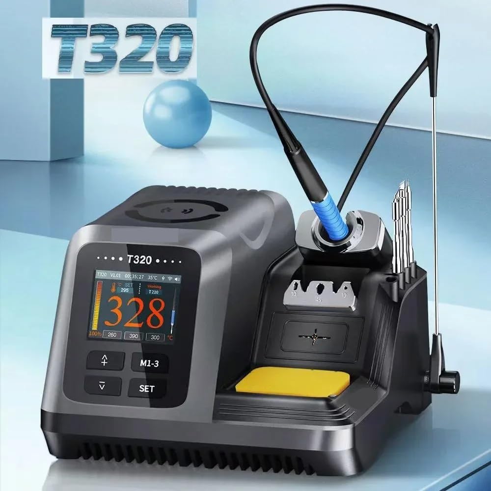 Stazione di saldatura intelligente T320, doppio sistema con punte T245 e T210 for la riparazione PCB BGA,Giunzione Termica