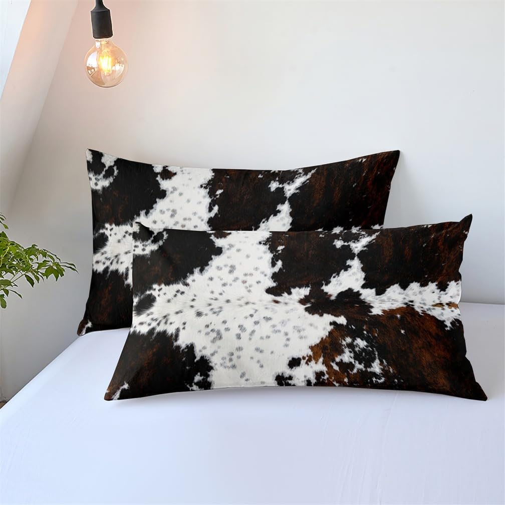 Juego de Funda nórdica Piel de Animal Tigre Piel Leopardo Cuero de Vaca Cebra Estampado Juego de Cama Marrón Gris Negro Funda de edredón (Estilo 2, 220x240 cm - Cama 150 cm)