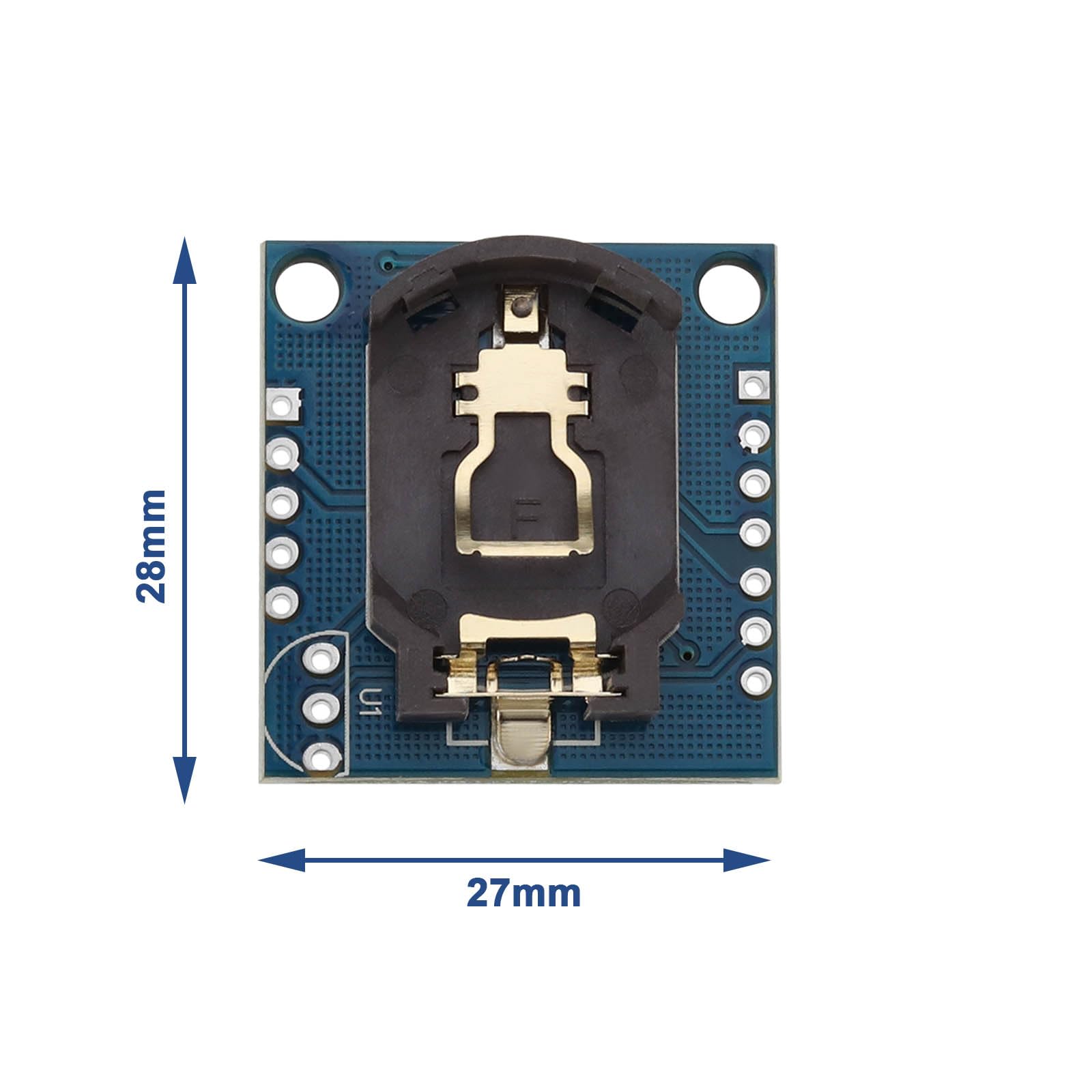 4Pcs DS1307 RTC Módulo Reloj en Tiempo Real I2C Chip Reloj Tiempo Real 28x27x9mm DS1307 RTC Chip Tiny RTC I2C Módulo Compatible con Raspberry Pi ESP Y Muchos Más Sin Batería