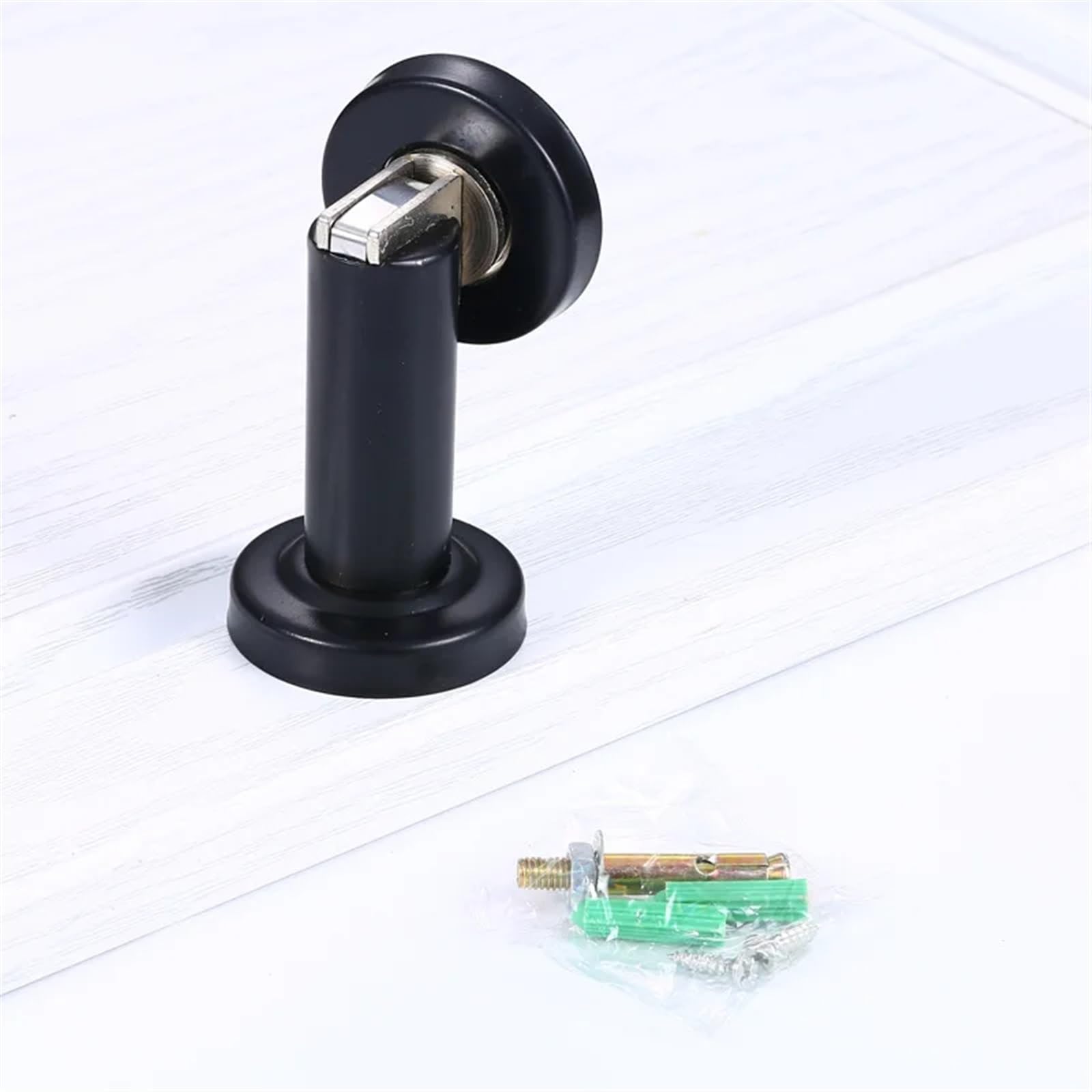 Butée de porte magnétique en acier inoxydable noir pour porte d'ingénierie