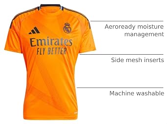 adidas Real Madrid Mens Stadium Away Jersey 2024/25