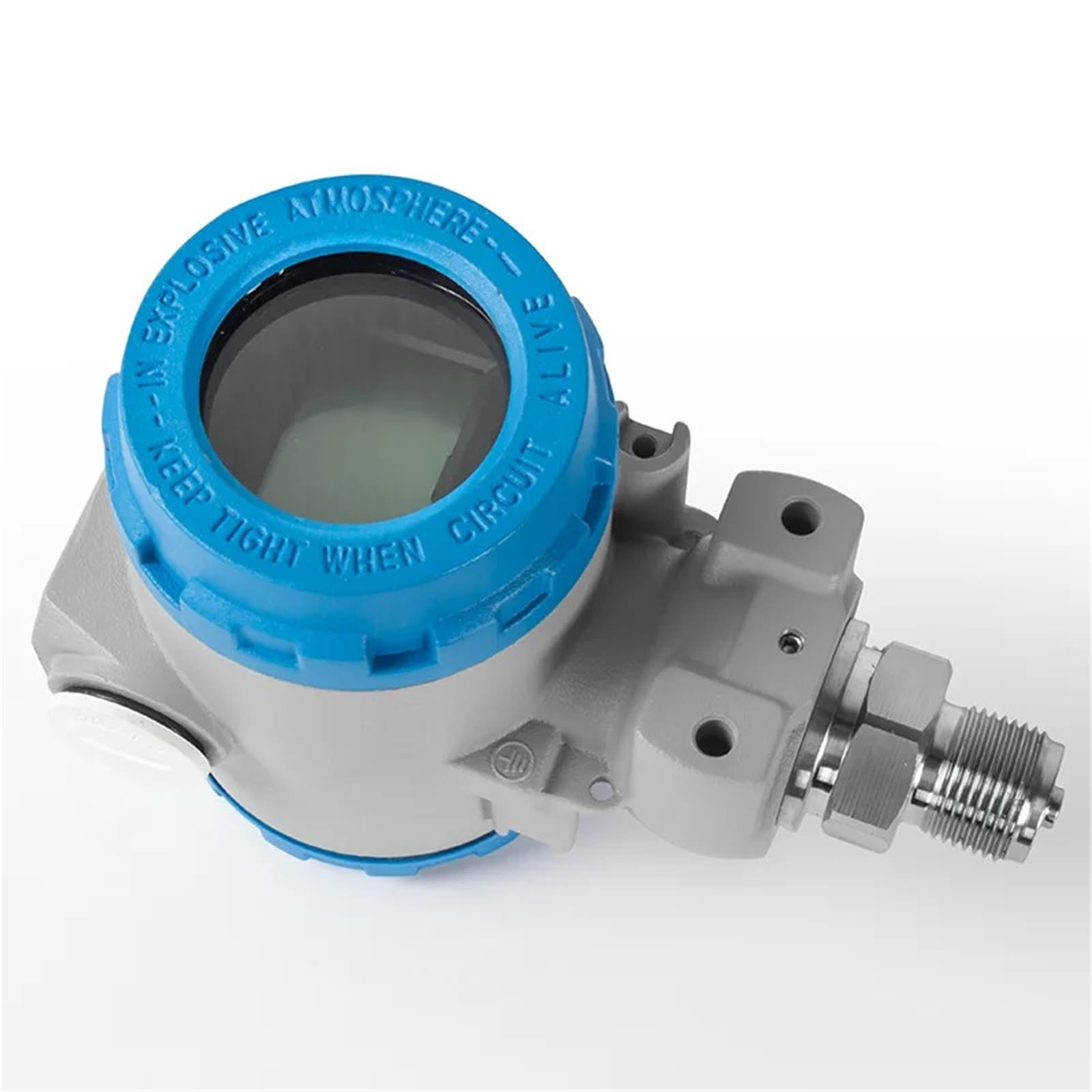 Transmisor de presión con sensor y pantalla digital LCD, salida 4-20 mA, for agua, gas aceite Alta precisión(0-20MPa)