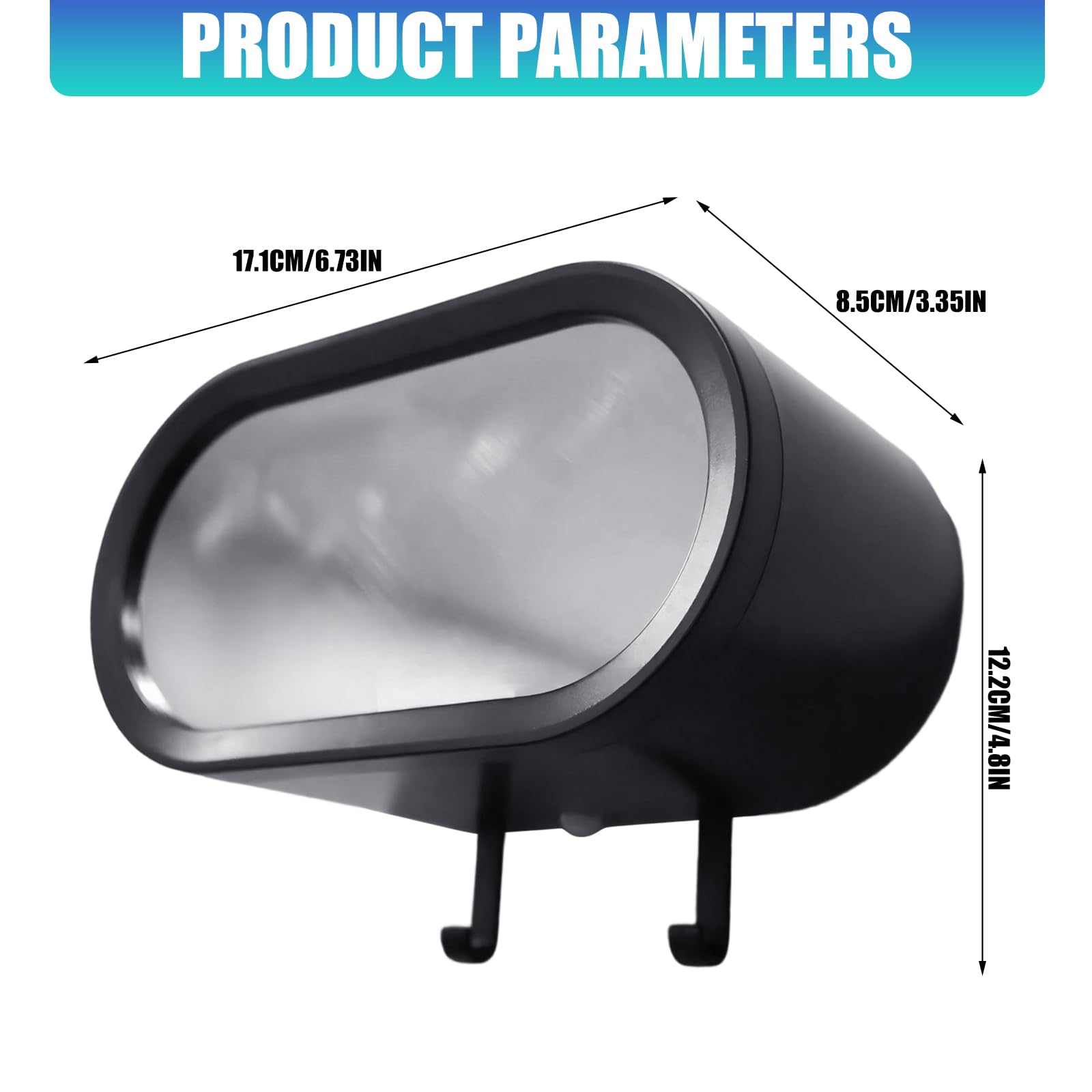 Generisch Innovativer LED Schlüsselaufbewahrungshaken mit bruchsicherer und stilvoller verspiegelter Optik Glänzend verspiegelter Garagenschlüsselhaken, starker Aufhänger