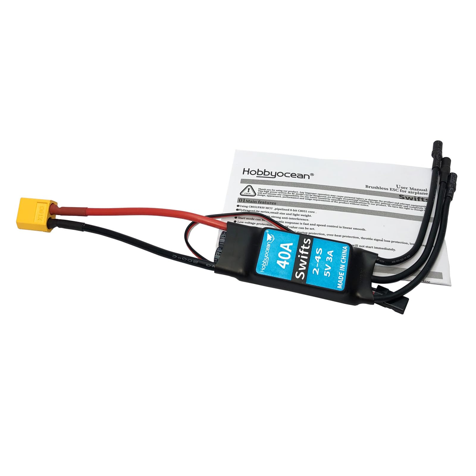 LOVIVER 50 mm/64 mm/70 mm/90 mm EDF-Impeller mit bürstenlosem Motor und 40 A/50 A/80 A/125 A elektronischem Drehzahlregler für RC-Jetflugzeugmodell