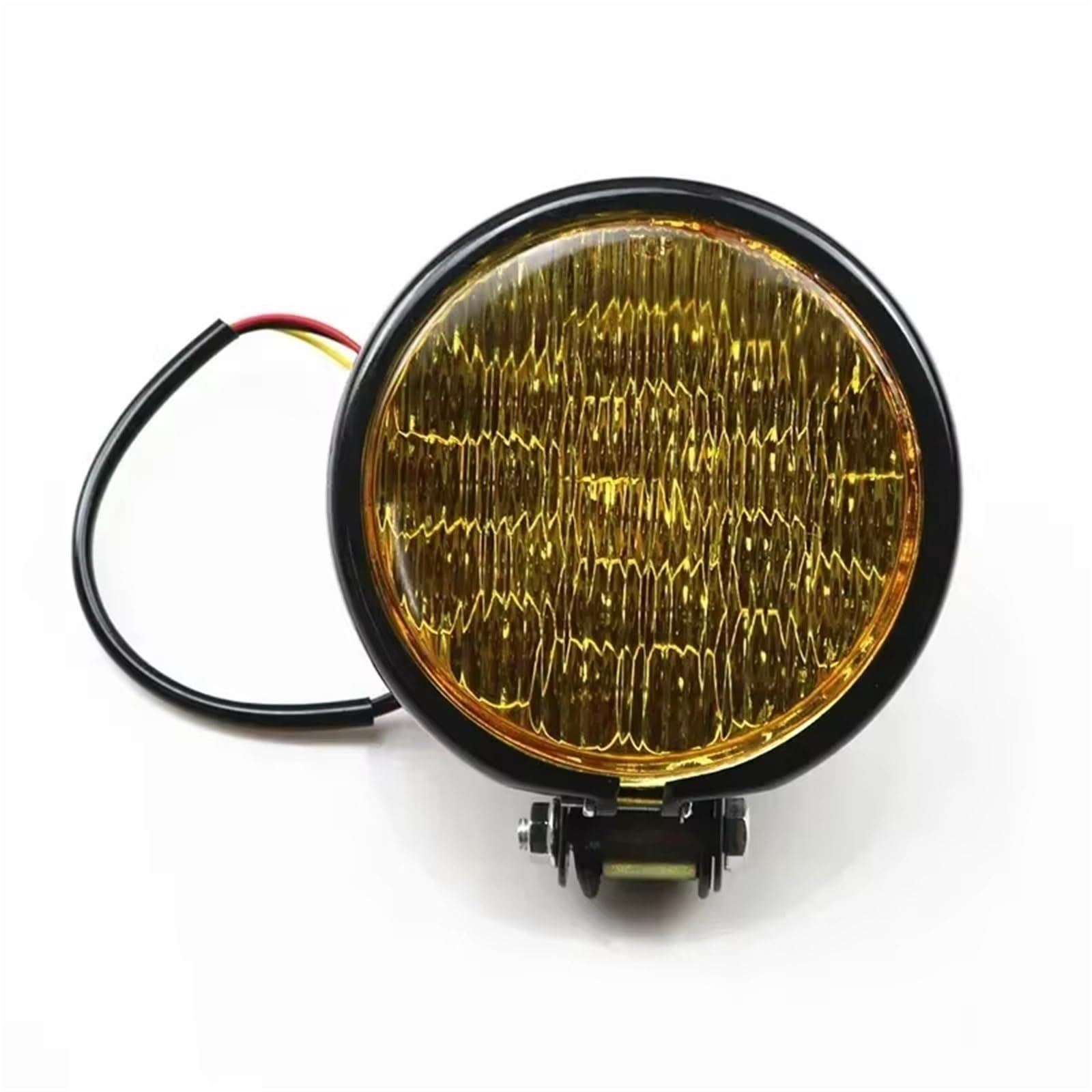 Fari Per Moto Per Cruiser Per Chopper CB Per Cafe Per Racer Per Bobber Per Vintage Faro Anteriore A LED Ambra Da 5" Per Moto Faro Anteriore Moto