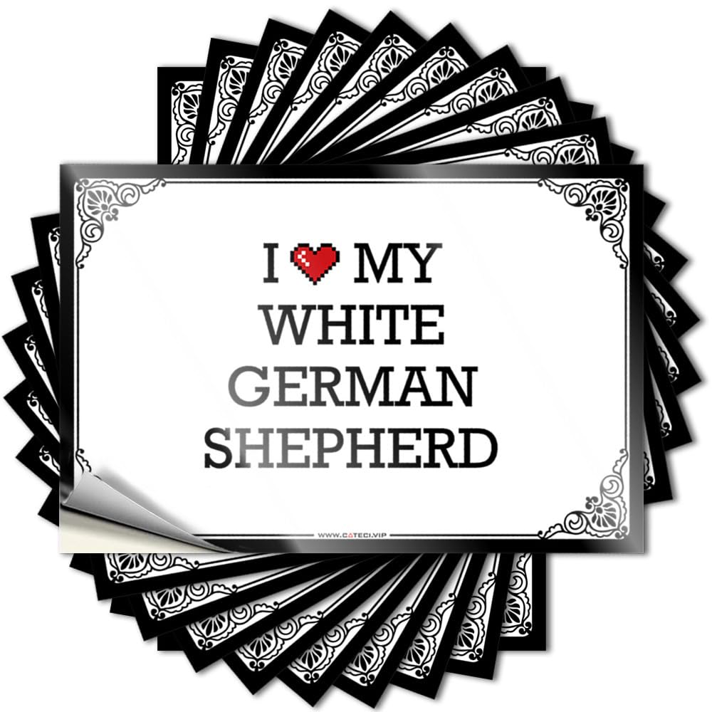 Quote Farm | Square Wall I Love My White German Shepherd for Interesting(6X9CM)