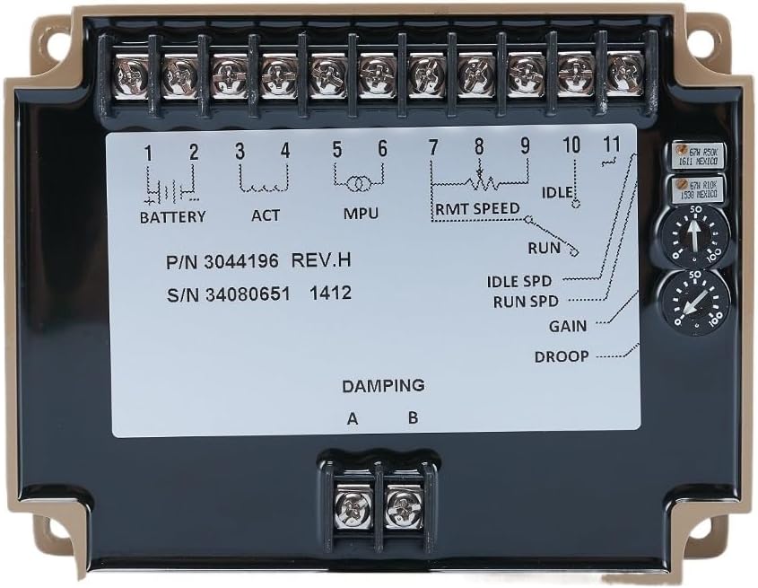 Engine Control Governor 3044196 Diesel Generator Set automatic speed dc motor controller module 12v 24v