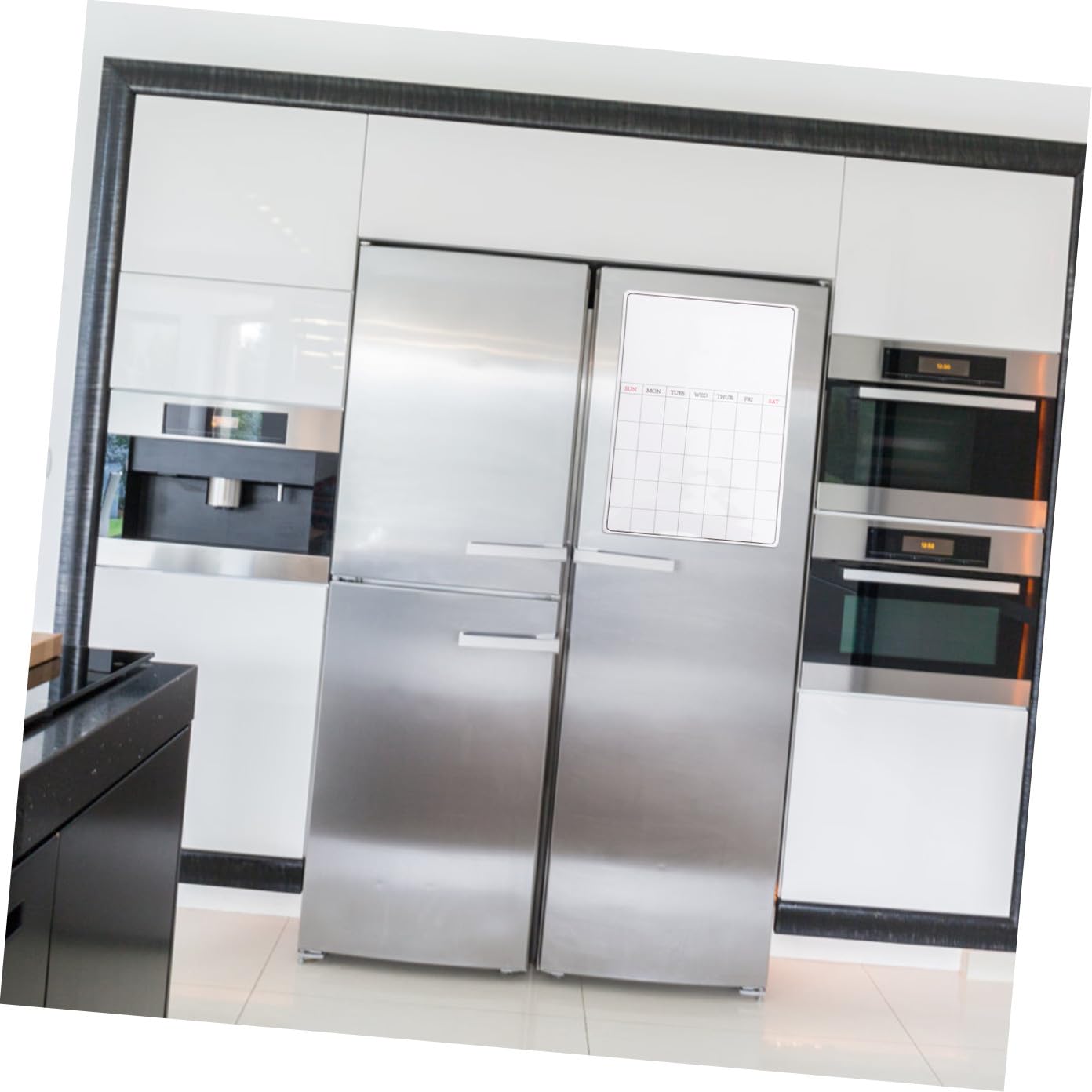 2 pezzi Lavagna Cancellaibile da Frigorifero Pianificatore Mensile Riutilizzabile per Casa Organizer con per Note e Programmazione Familiare