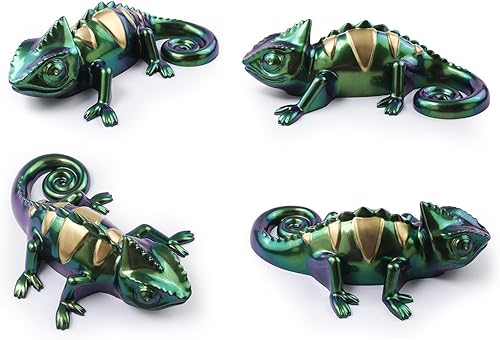 Vista 6 de Large Chameleon Resin Molds Silicone 3D Animal Epoxy Resin molds Lifelike Deep Lizard Silicone Molds for Resin Crafts DIY Art Home Decor & Gifts