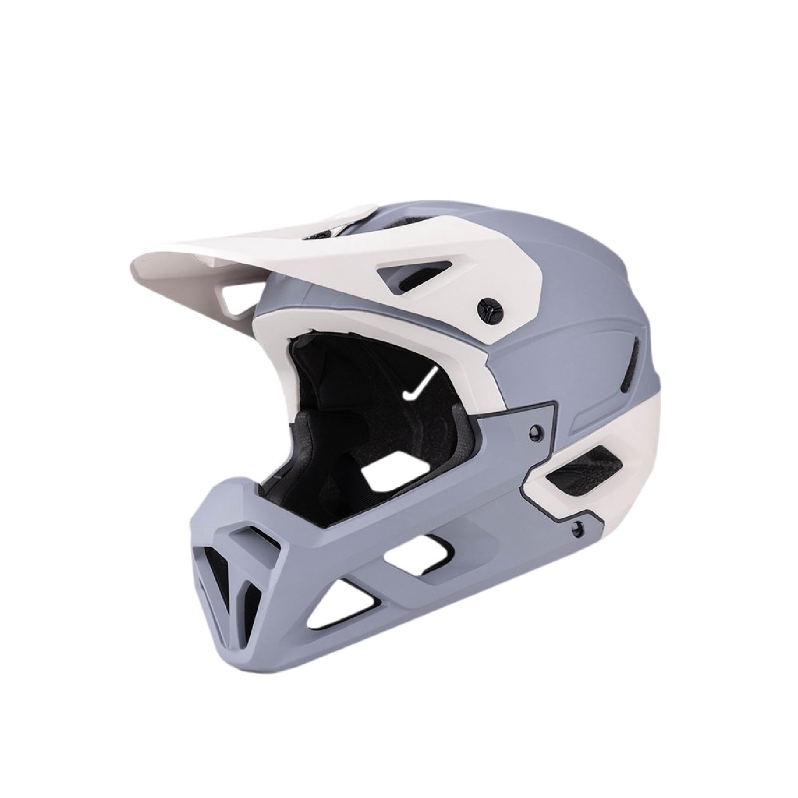 Casco Integrale da Bici con Visiera Parasole, Adatto per Mountain Bike E Ciclismo su Strada, Design Regolabile.