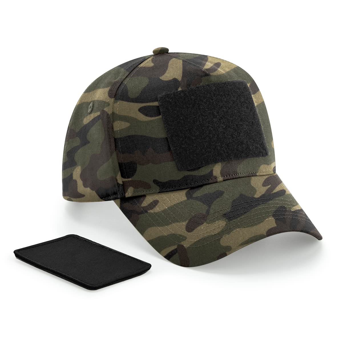Beechfield B638 Removable Patch 5 Panel Cap - Jungle Camo