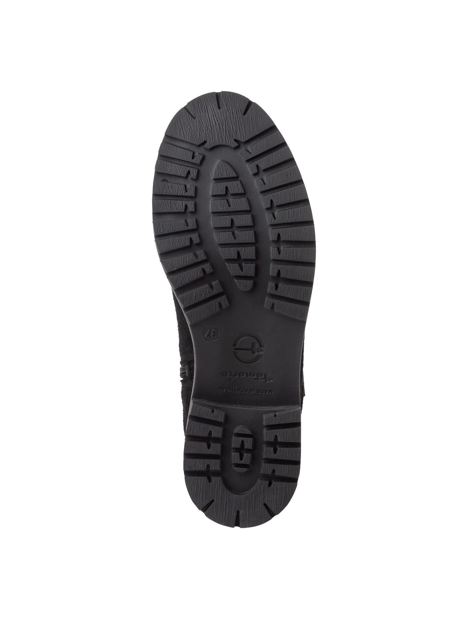Tamaris Damen Warmfutter Stiefel Leder Blockabsatz Duo-Tex; BLACK, EU 37