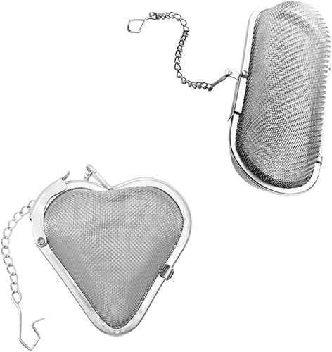 Cabilock Bola de condimento de acero inoxidable, infusor de té de malla metálica, infusor de bola de té, infusor de té de acero inoxidable, bola de