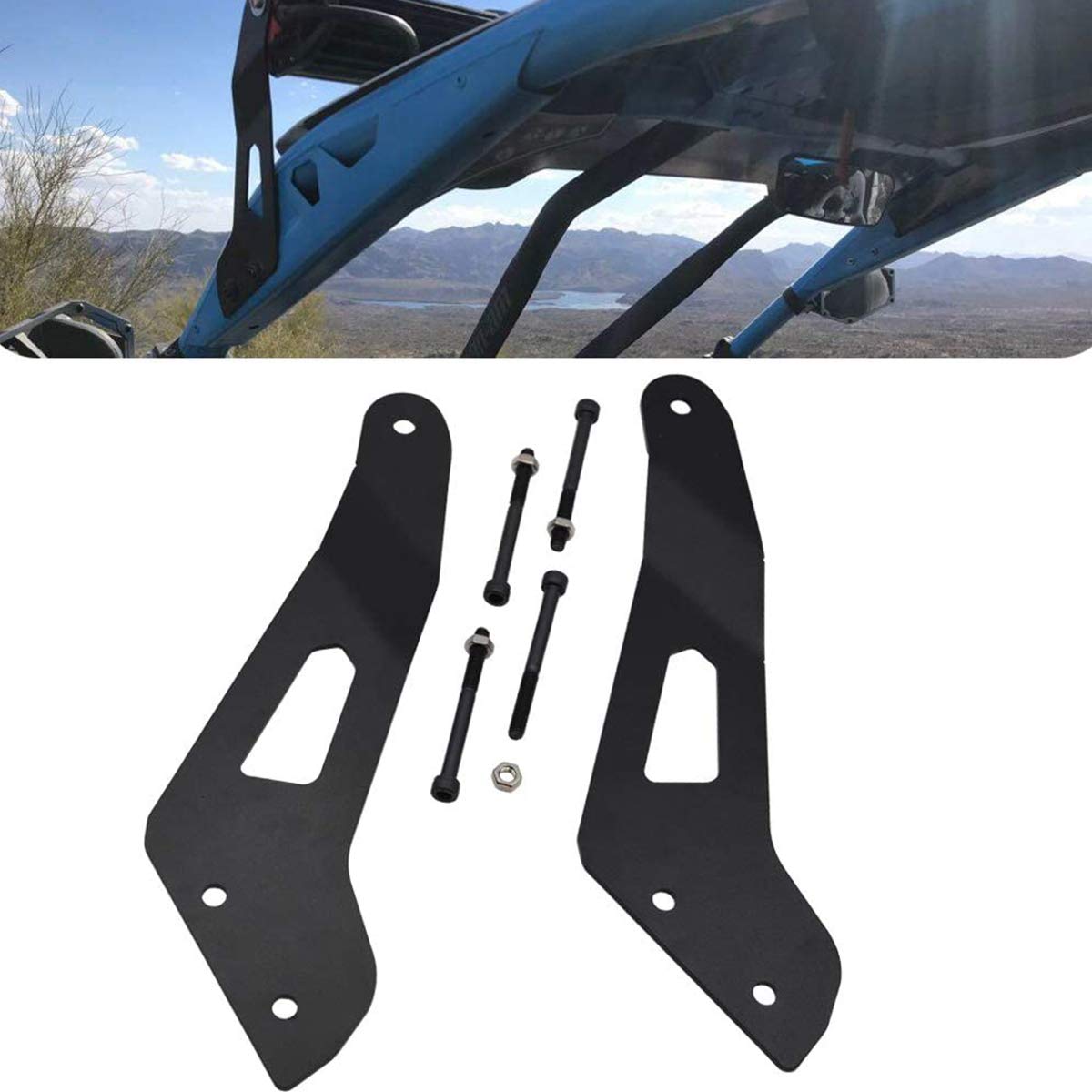 Roof Mount Brackets For 42-45 Inch LED Light Bar – Fits Can-Am Maverick X3 Max Turbo (2017+)