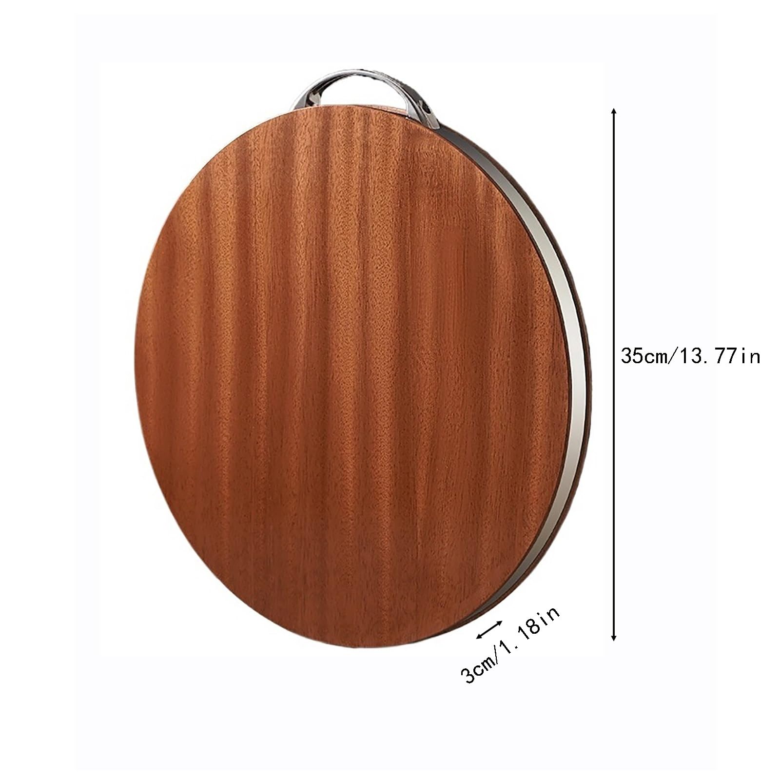 Tabla de Cortar Tablas de Cortar de Madera Maciza de ébano con Asas for Cocina, Cortar Carne, Pescado, Verduras, Frutas, Queso, Pan Cocina Camping