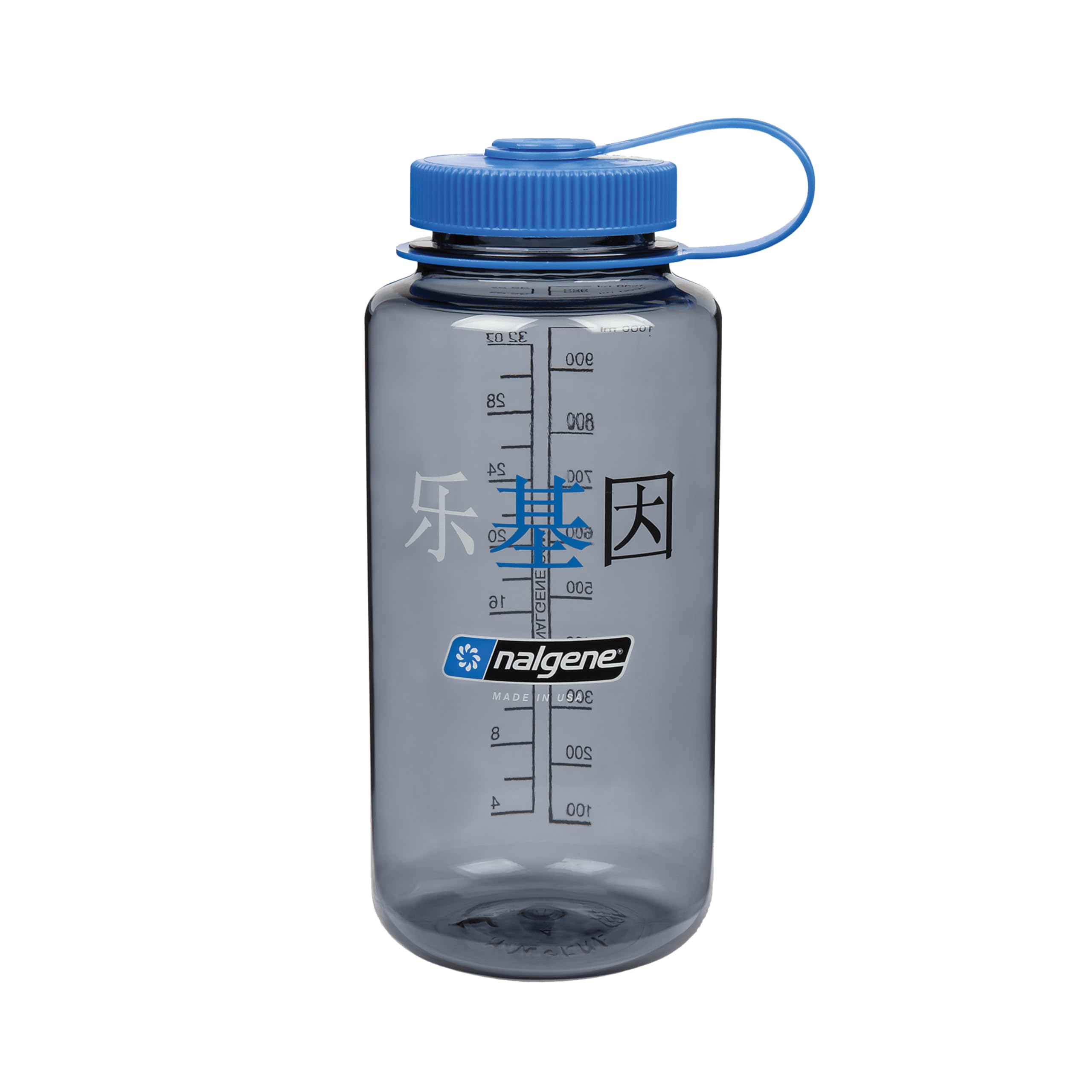 Nalgene Sustain Tritan BPA-Free Water Bottle Made with Material Derived from 50% Plastic Waste, 32 OZ, Wide Mouth, Chinese Logo