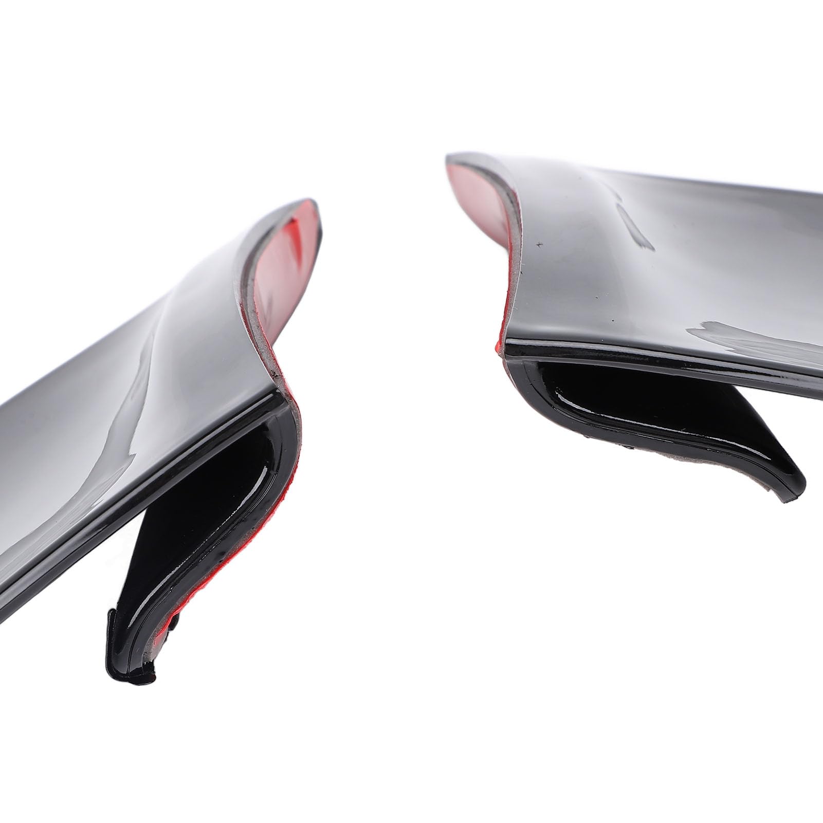 1 paio di carenature per moto, ali laterali aerodinamiche, deflettori antivento con spoiler winglet per YZF R7 dal 2020 al 2024 (nero lucido)