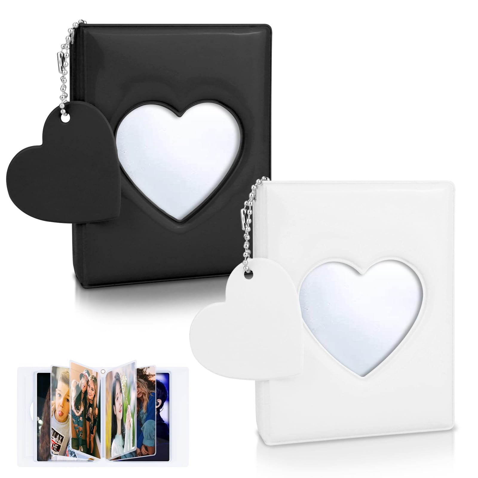 Carpeta Para Tarjetas Fotográficas De BlackPink – Mini Álbum Kpop Con Llavero Y Cubierta Corazón – Capacidad 32 Fotos