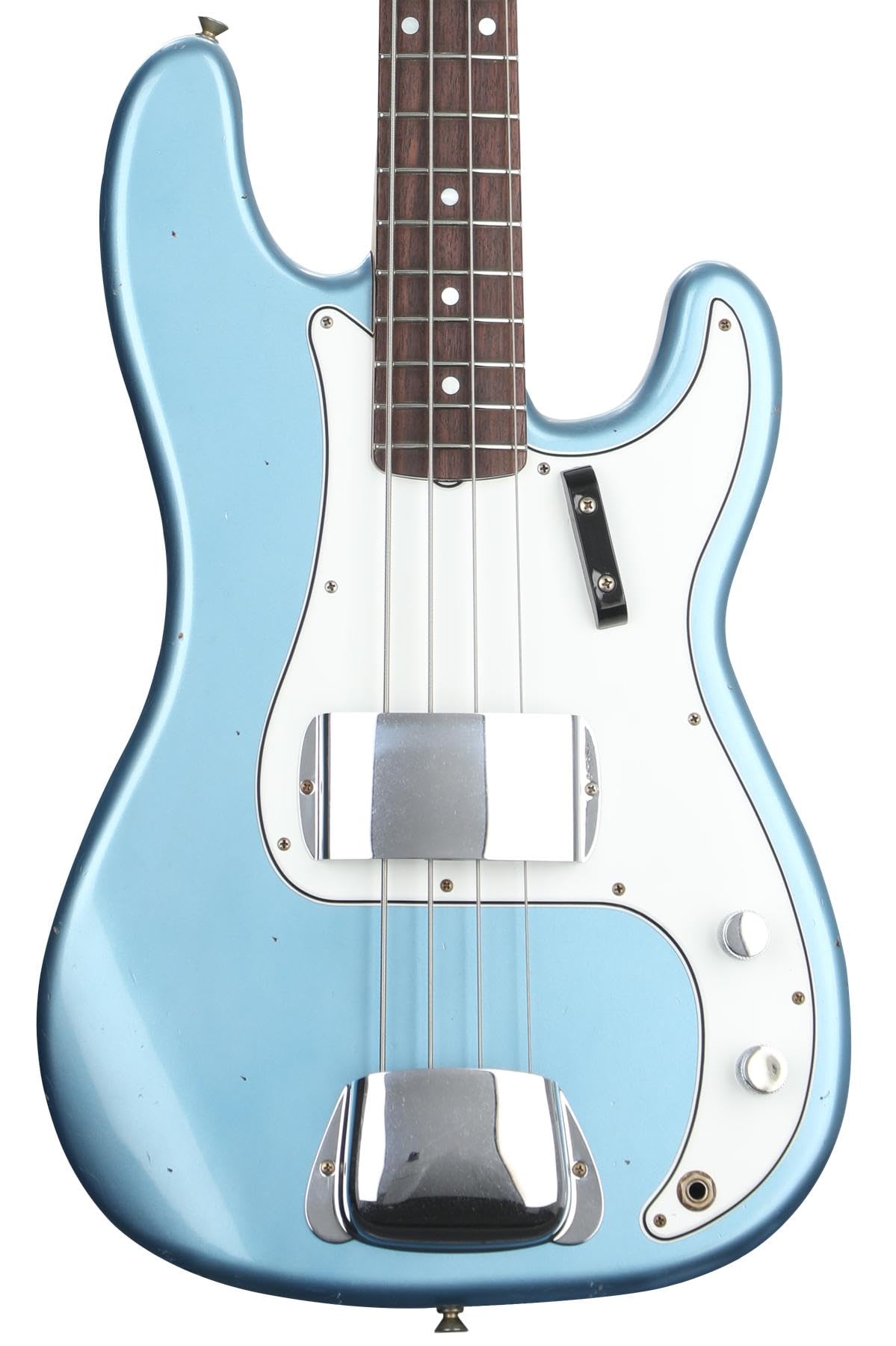 Fender Custom Shop 1966 Precision Bass Journeyman Relic - Super-faded Aged Lake Placid Blue