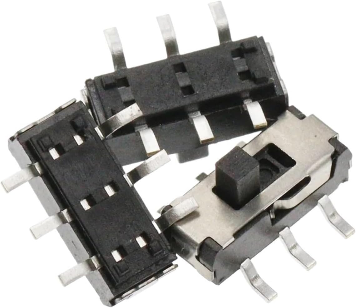 10個パック MSS22D18 マイクロ SMD SMT スライドスイッチ 2P2T 6ピン ハンドル高さ 2MM