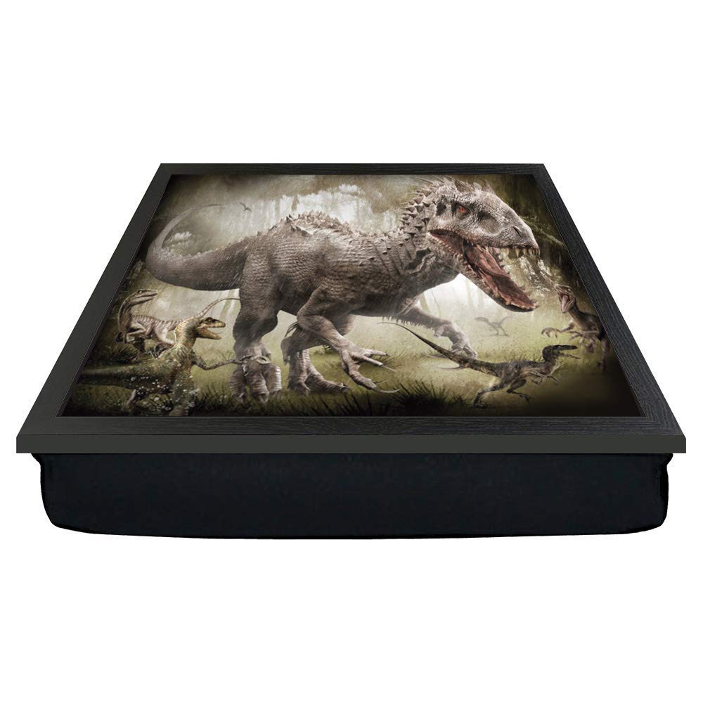Personalised Gift Products Dinosaurs Roaring And Running Around Forest Scene Gift Lap Tray
