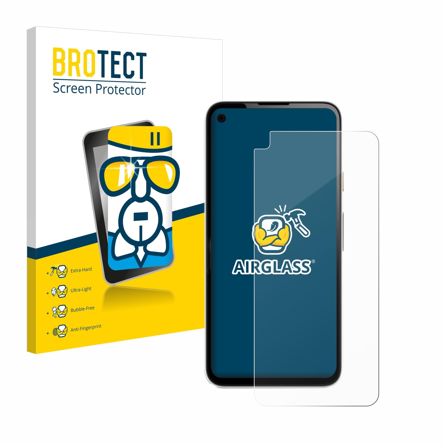 BROTECT AirGlass Vetro (3 Pezzo/i, Google Pixel 4a 5G
