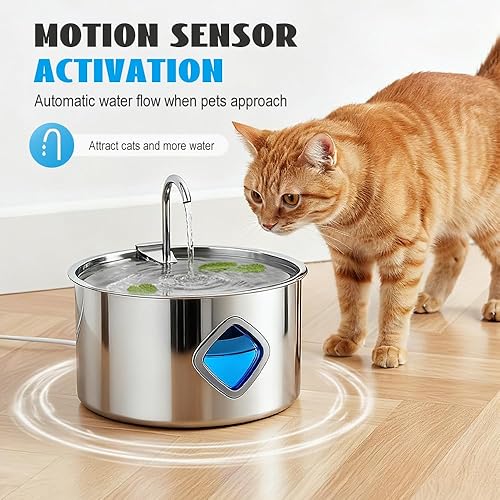 Miniatura 4 de Cuenco para perros, fuente de agua para perros, arco de agua filtrada de 3.2 l con flujo de agua circulante continuo, cuenco de agua filtrado,