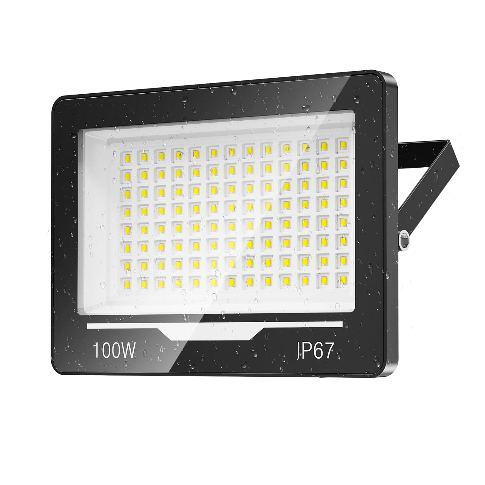 Spot Projecteur LED Extérieur 100W 1 Pièce - 10000LM 6500K Blanc Froid Lampe Phare LED Exterieur IP67 Etanche Eclairage Extérieur pour Terrasse,Jardin