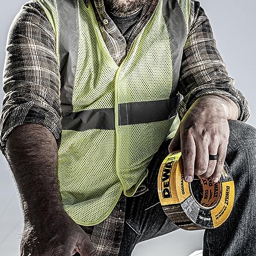 Image of DEWALT Ultra Tough Duct Tape, 1.88 in x 30 yd, Heavy Duty, Ultra Strong, Aggressive Adhesive, All-Weather, Single Roll, Black (Pack of 12)