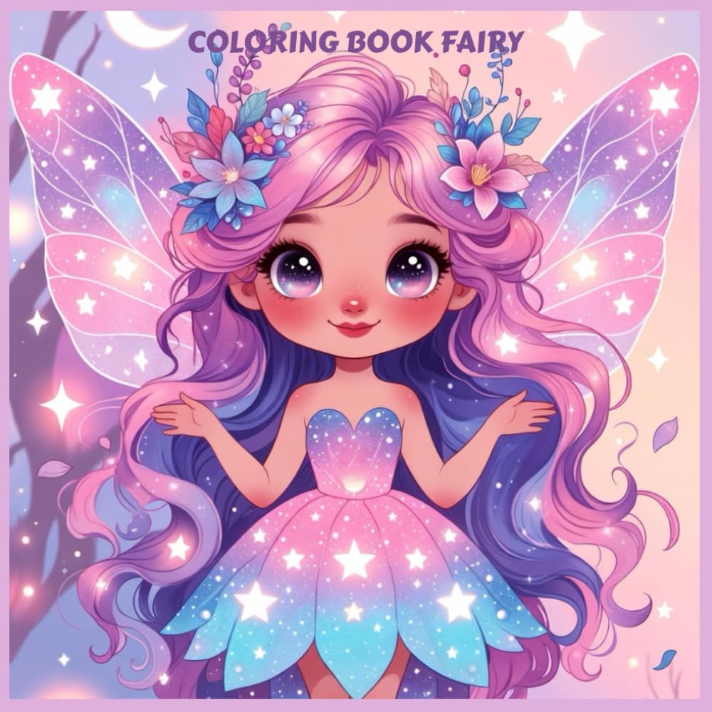 magical fairy coloring book: fun and relaxing coloring pages for kids