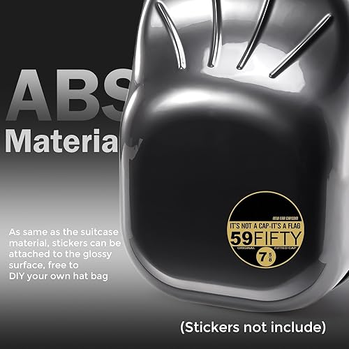 Miniatura 9 de ProCase Estuche rígido de viaje para sombreros, bolsa de almacenamiento para 7-8 gorras de béisbol, organizador de sombreros con correa ajustable