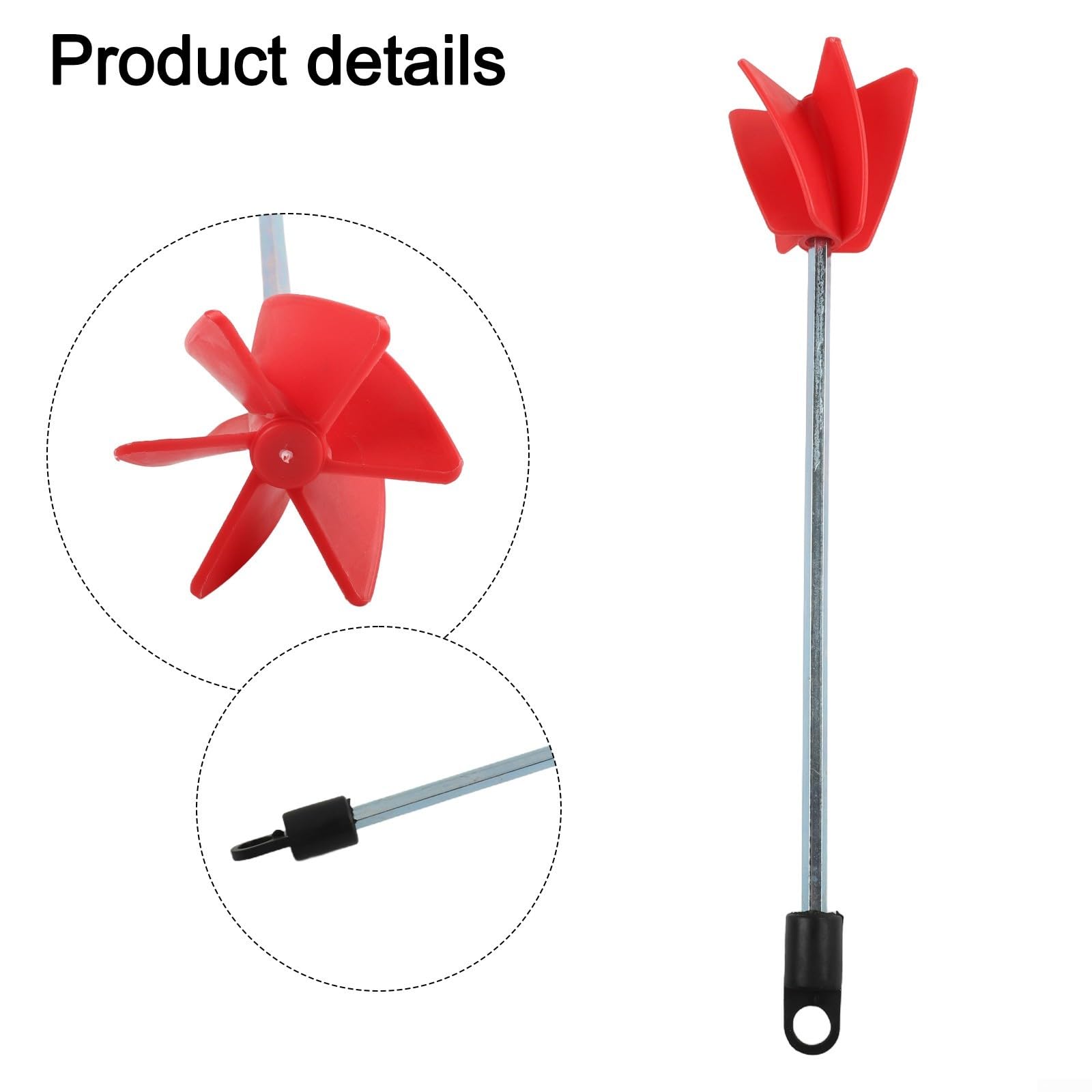 Tiges d'agitateur de peinture électrique avec 2 accessoires d'hélice et arbres hexagonaux de 0 66 cm pour les tâches de mélange d'époxy et de mastic (A)