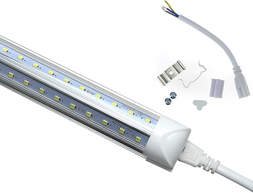 Miniatura 2 de Tubo de luz LED integrada en forma de V T8 lámpara LED de tienda de 8 pies 72 W 7200 LM AC85-277 V cubierta transparente SMD2835 blanco frío 6000 K