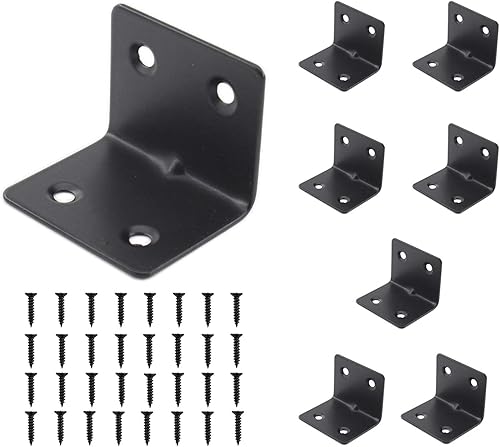 Miniatura 7 de Soporte de esquina de acero inoxidable resistente, soporte de estante en forma de L, soporte de esquina de 90 grados, articulación grande, ángulo