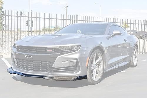 Repuesto para Chevrolet Camaro LT LS RS SS 2019 | Divisor de labio inferior de parachoques delantero estilo ZL1 de fibra de carbono disponible en Yaxa Guatemala