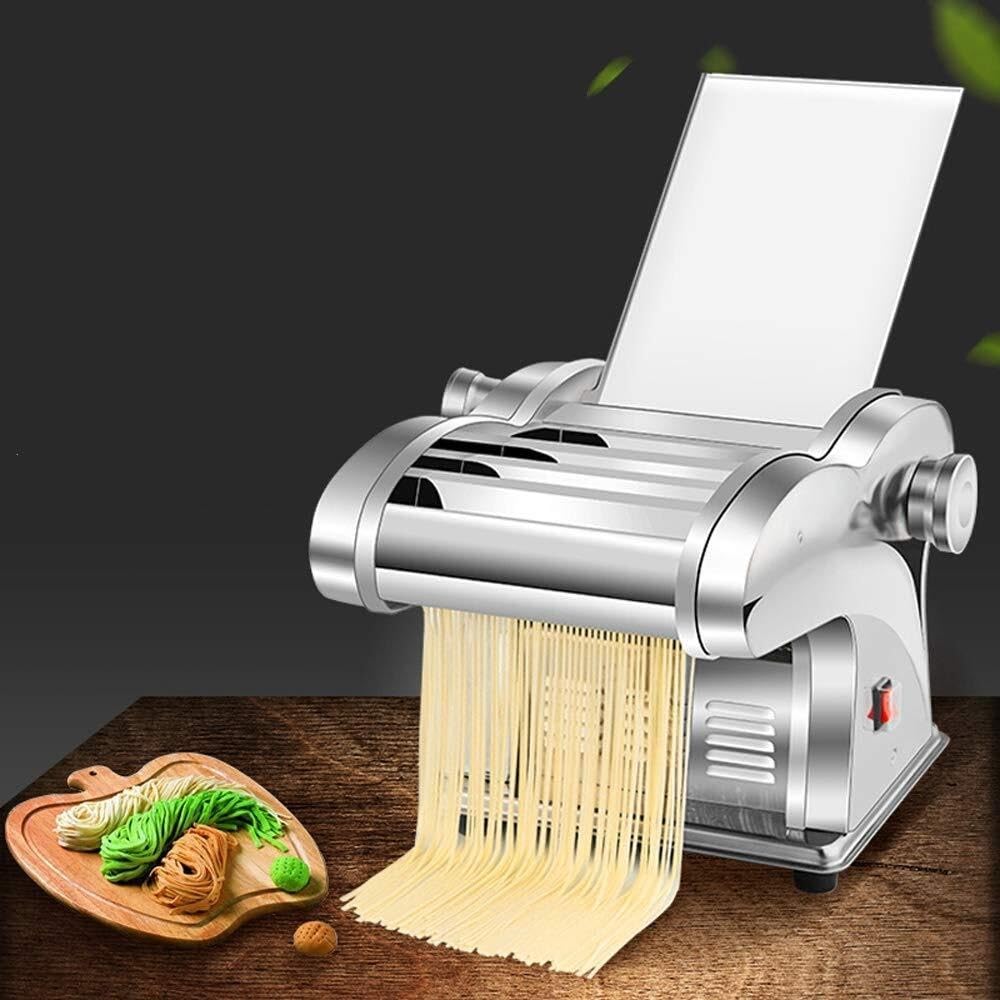 Full-Automatic Noodle Maker, Stainless Steel Pasta Machine, Commercial Multi-Function Rolling Press for Home Kitchen
