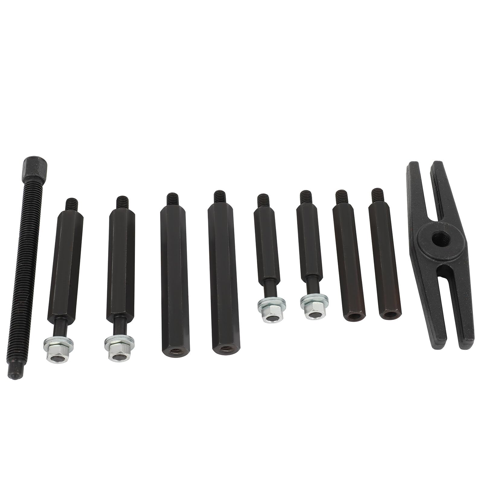 Ensemble de 14 extracteurs de roulements, capacité de 5 tonnes, outil de séparation de volant d'inertie robuste, séparateur de type 2 et 3 barres, kit d'outils de séparation de roulements, rouge