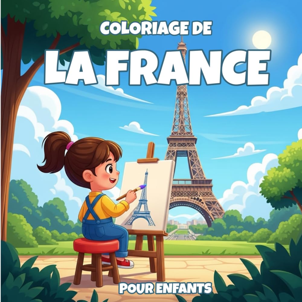 Coloriage de la France pour enfants: Explore la France avec des dessins amusants