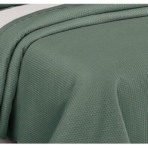 Cobre Leito Colcha Casal Queen Dupla Face com Toque Macio 200 Fios Ultrasonic 03 Peças Bulet - Verde