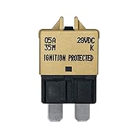 Vista 14 de Reset manual ATC/ATO - Fusible de disyuntor de 10 amperios para automóvil, barco, automóvil, camión, RV, audio, protección de batería Perfil bajo