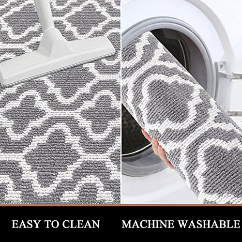 Hebe Hallway Runner Mat 2X8Ft Front Door Mat Runner Non Slip Absorbent Mud Mat Washable Shoe Mats For Entryway Indoor Low Profile Welcome Doormat Kitchen Floor Carpet Entrance Mat For Dogs #TOP2