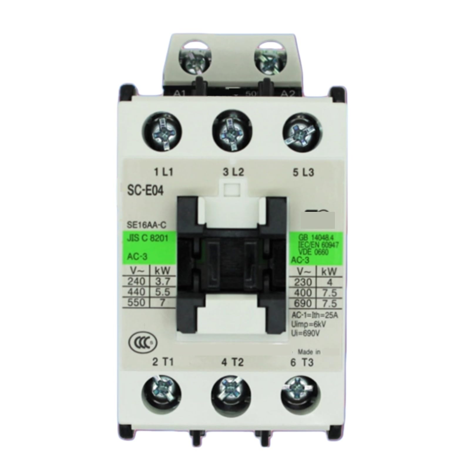 HKEJSJWA Contactors SC-E04, AC110V, AC220V, AC380V Electromagnetic Contactor(AC380V)