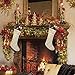 Free Yoka Cable Knit Christmas Stockings Kits Solid Color White Ivory Classic Decorations 18