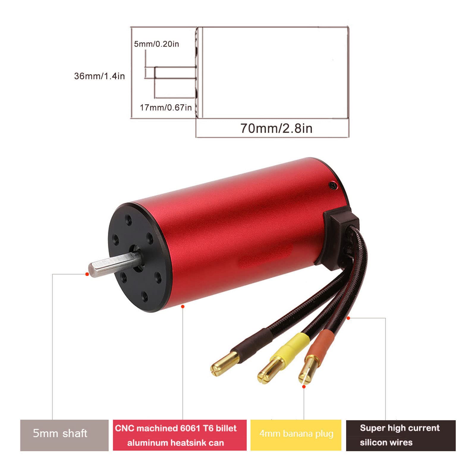 Juego de Motor sin Escobillas RC 2150KV con 120A ESC