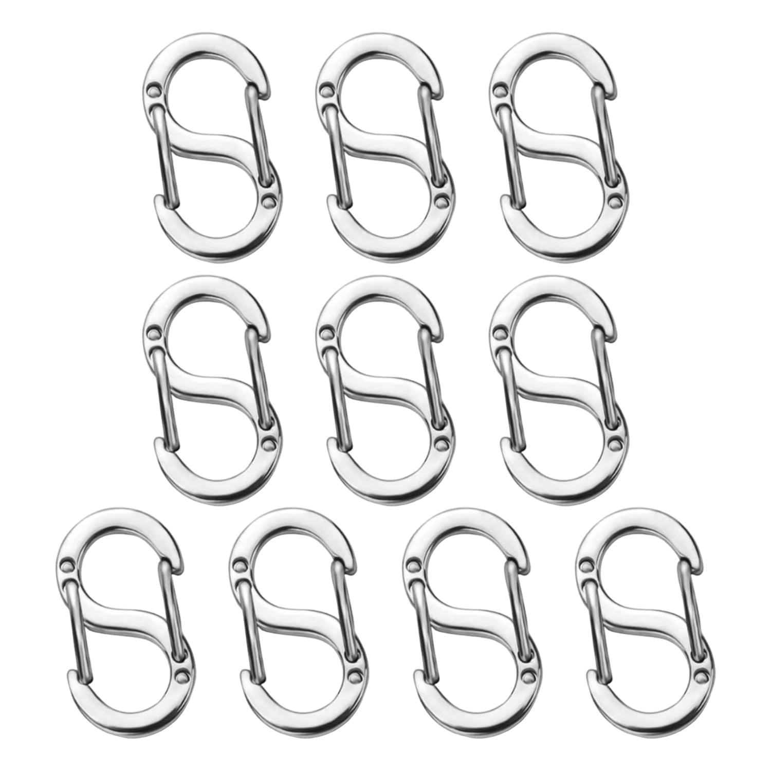 Eowvisn Steel Color 10 Stainless Steel Buckles, Jewelry Connection Buckles, Diy Jewelry Materials, Jewelry Parts Replacement, Luggage Accessories.