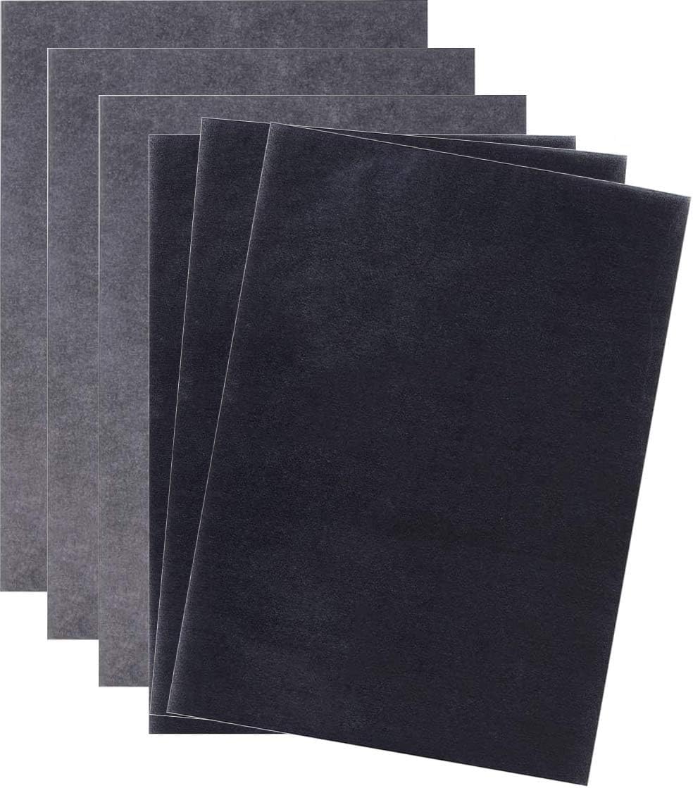 VOOKY 200 Sheets Carbon Paper Graphite Paper Black Carbon